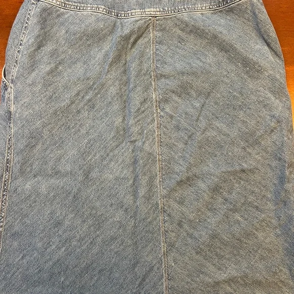 Lauren Jeans Co. Ralph Lauren Vintage Women Denim  Fit/ Flare Jean Skirt Size 8 - Picture 4 of 6